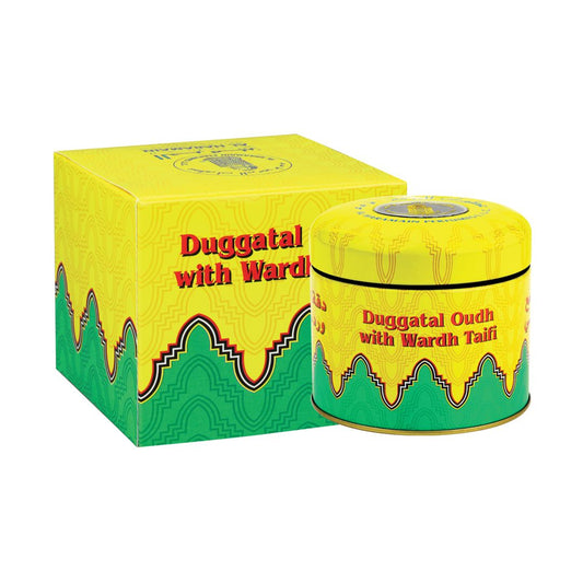 Haramain Duggatal Oudh with Wardh Taifi 100g oud bakhoor - Estilo Fresco Dubai