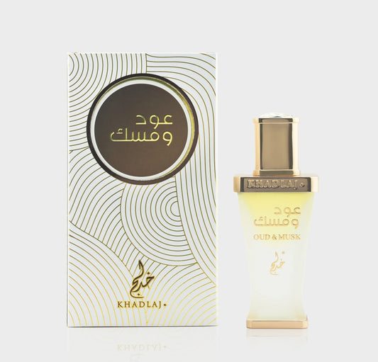 Khadlaj Oud & Musk 20ml perfume oil - Estilo Fresco Dubai
