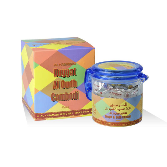 Haramain Duggat Al Oudh Cambodi 50g oud bakhoor - Estilo Fresco Dubai